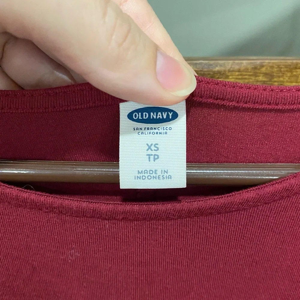 Old Navy burgundy swing dress XS - Picture 4 of 9